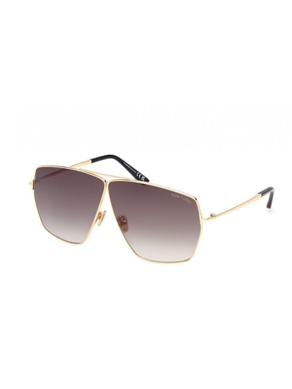 NEW TOM FORD SUNGLASSES STELLA TF1185 30B AVIATOR GOLD/BROWN EYEWEAR FT1185